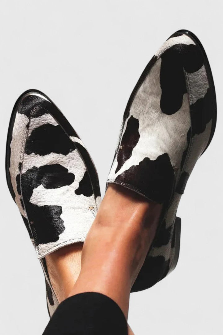 Camilla | Loafers med Spetsig Tå och Låg Klack