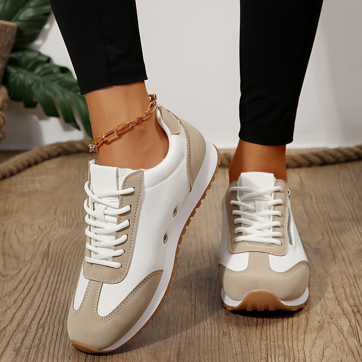 Ebba | Bekväma Sneakers med Diskret Upphöjd Sula
