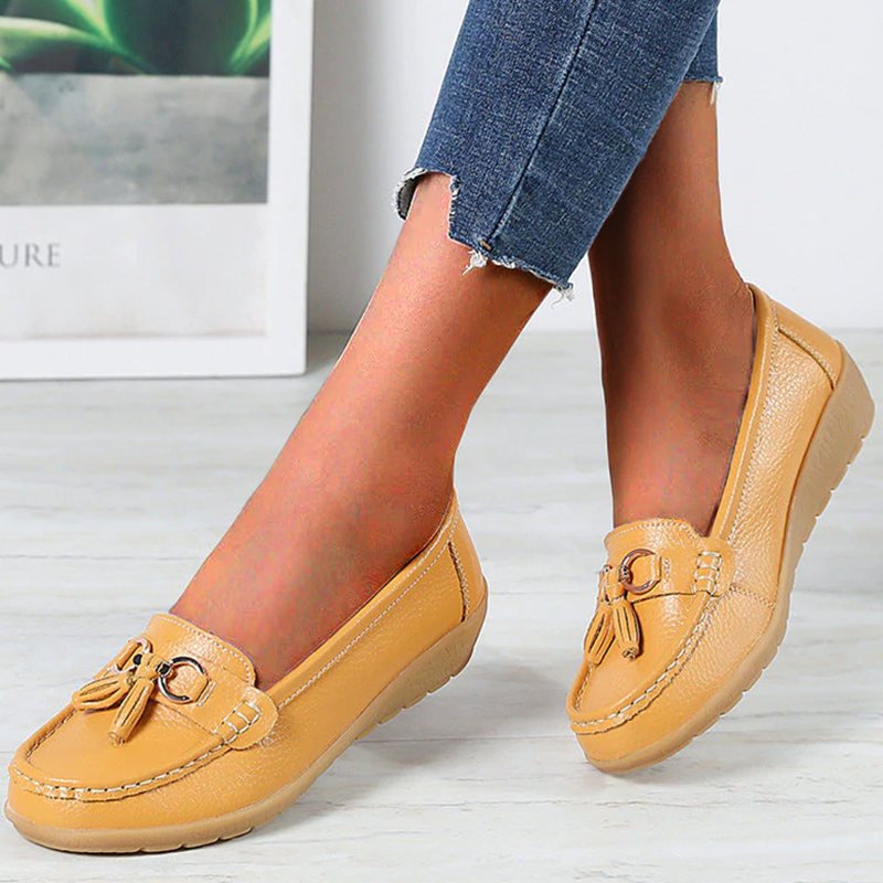Annika | Flexibla Ortopediska Loafers med Kardborre