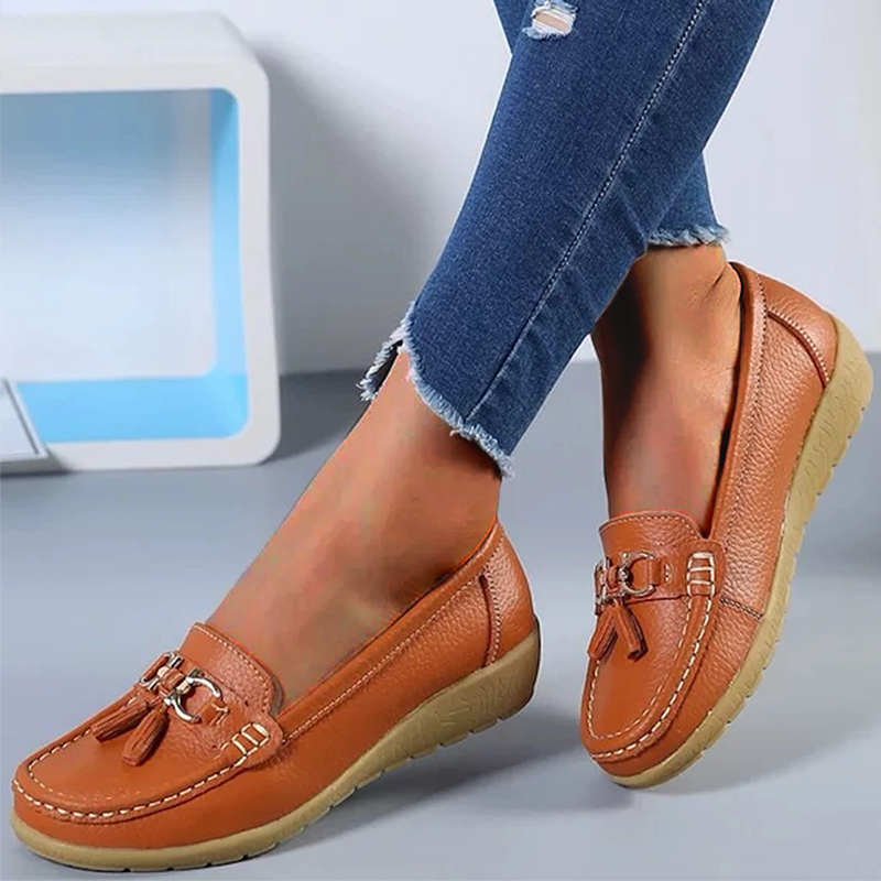Annika | Flexibla Ortopediska Loafers med Kardborre