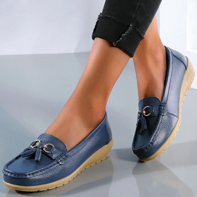 Annika | Flexibla Ortopediska Loafers med Kardborre