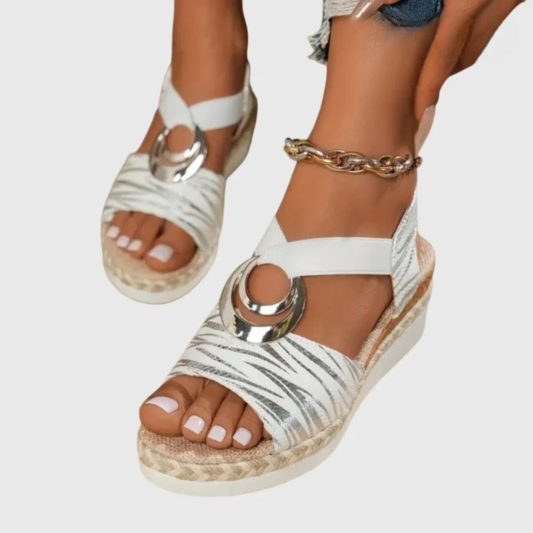 Anna | Trendiga Ortopediska Sandaler med Justerbar Rem
