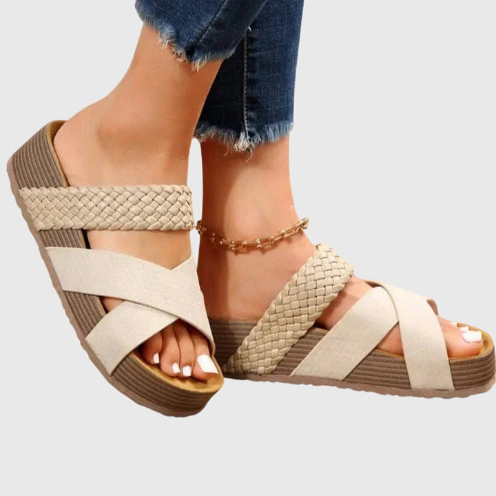 Elin | Dämpade Ortopediska Sandaler med Resårband