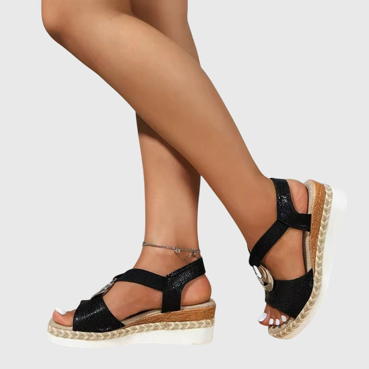 Anna | Trendiga Ortopediska Sandaler med Justerbar Rem