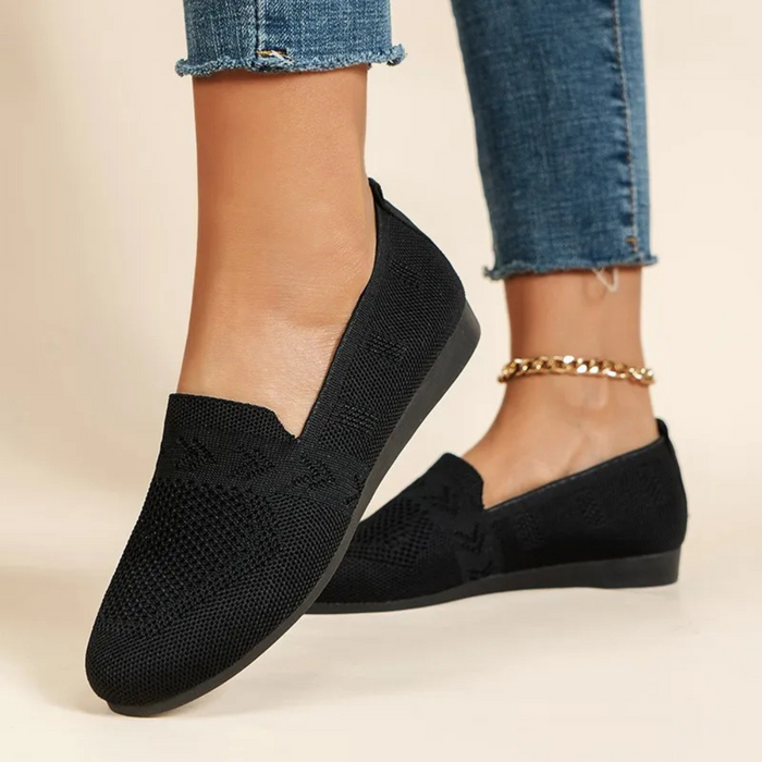 Dam Mesh Slip-On Skor med Andningsbar Konstruktion