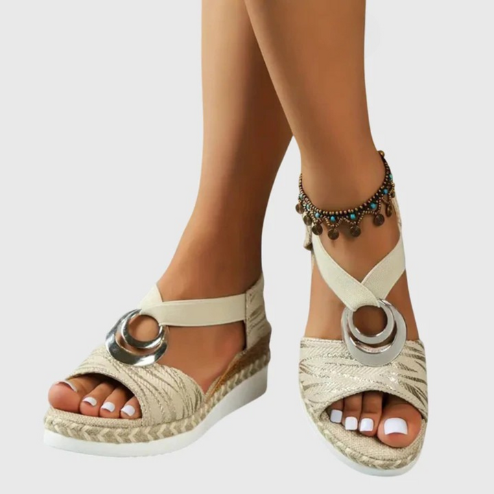 Anna | Trendiga Ortopediska Sandaler med Justerbar Rem