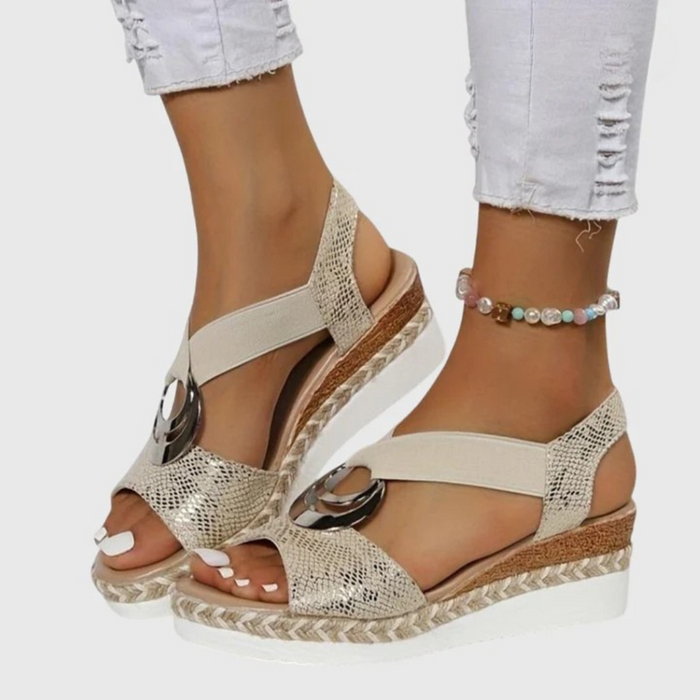 Anna | Trendiga Ortopediska Sandaler med Justerbar Rem
