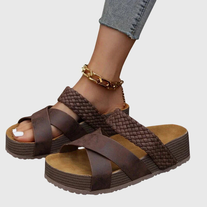 Elin | Dämpade Ortopediska Sandaler med Resårband