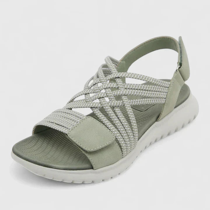 Stina | Fotriktiga Ortopediska Sandaler med Bred Tåbox