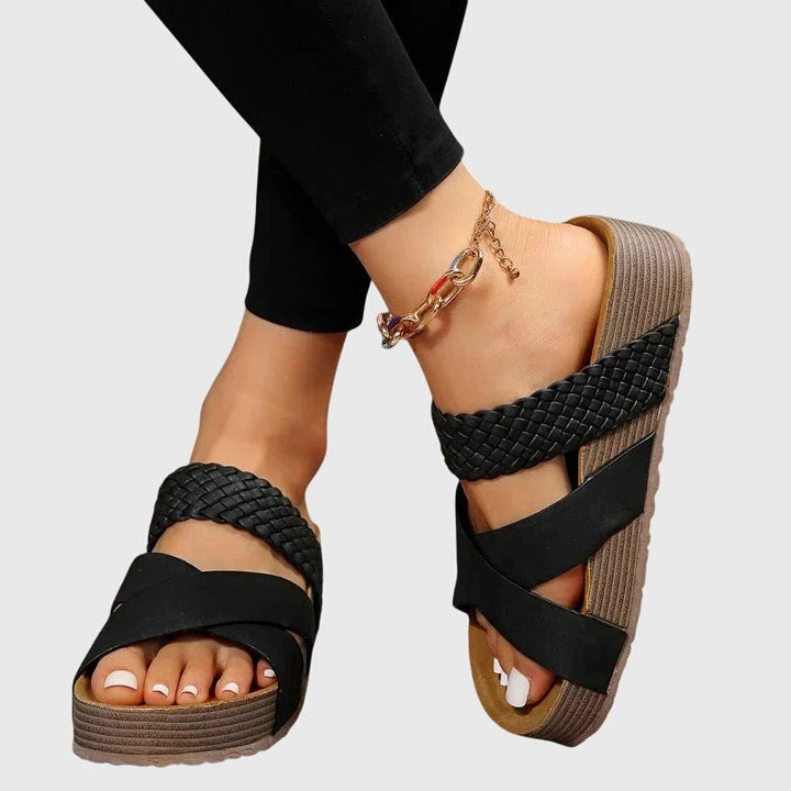 Elin | Dämpade Ortopediska Sandaler med Resårband