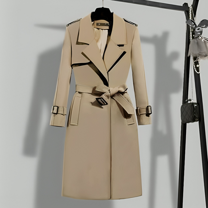 Figursydd Trenchcoat med Knytskärp