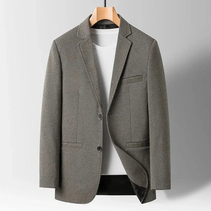 Herr Skräddad Blazer med Knappar och Smal Passform