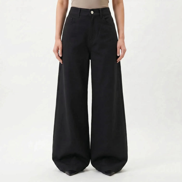 High-Waisted Wide-Leg Pants - Jeannie