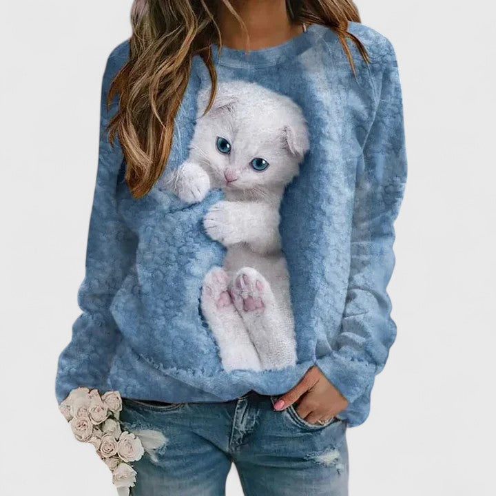 Vera | Mysig Sweatshirt med Avslappnad Passform