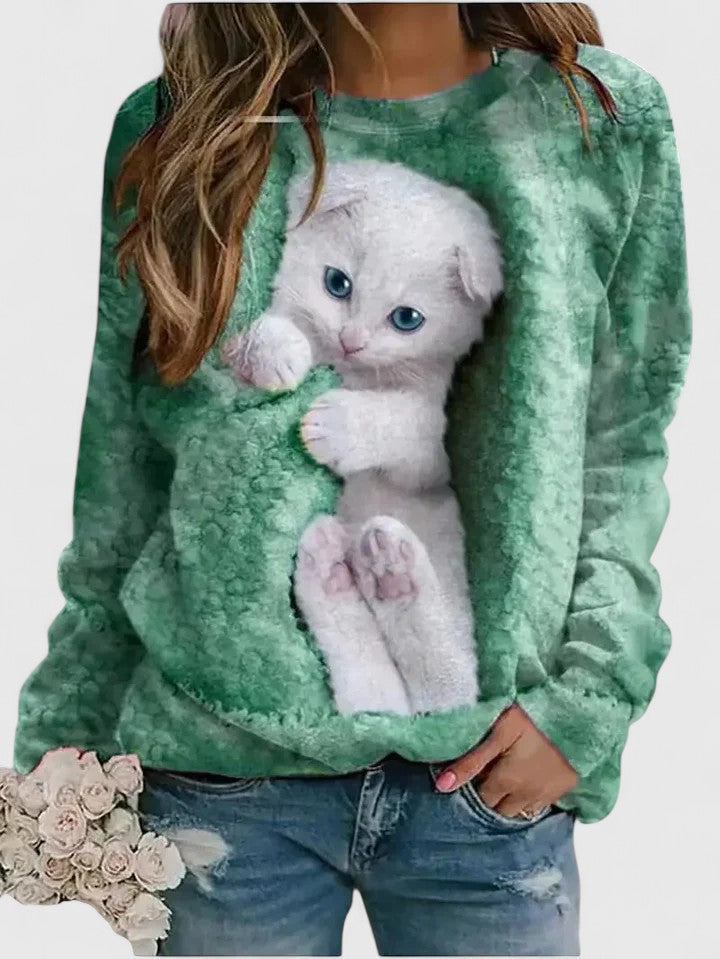 Vera | Mysig Sweatshirt med Avslappnad Passform