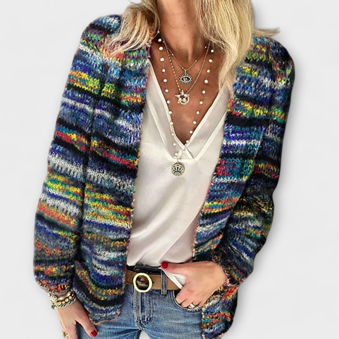 Johanna | Färgglad Cardigan för Svalare Dagar