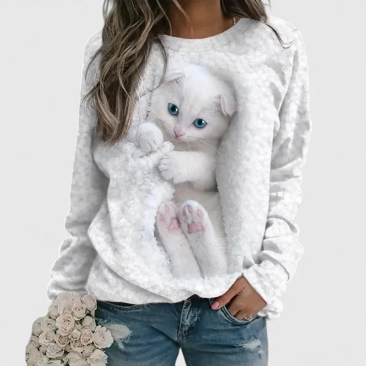 Vera | Mysig Sweatshirt med Avslappnad Passform