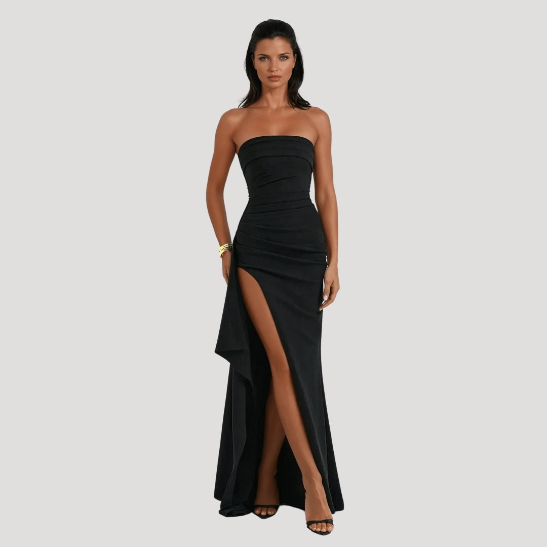 Emma | Kvinnors Bröllopsgäst Strapless Maxi Klänning