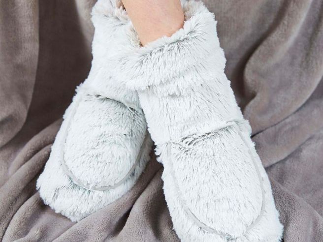 Dam Fluffiga Tofflor med Värmefoder för Hemmabruk