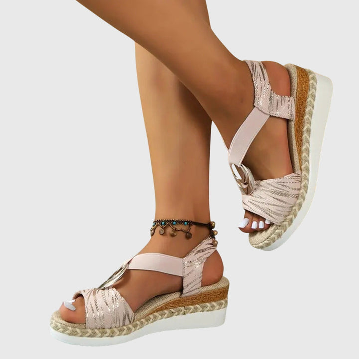 Anna | Trendiga Ortopediska Sandaler med Justerbar Rem