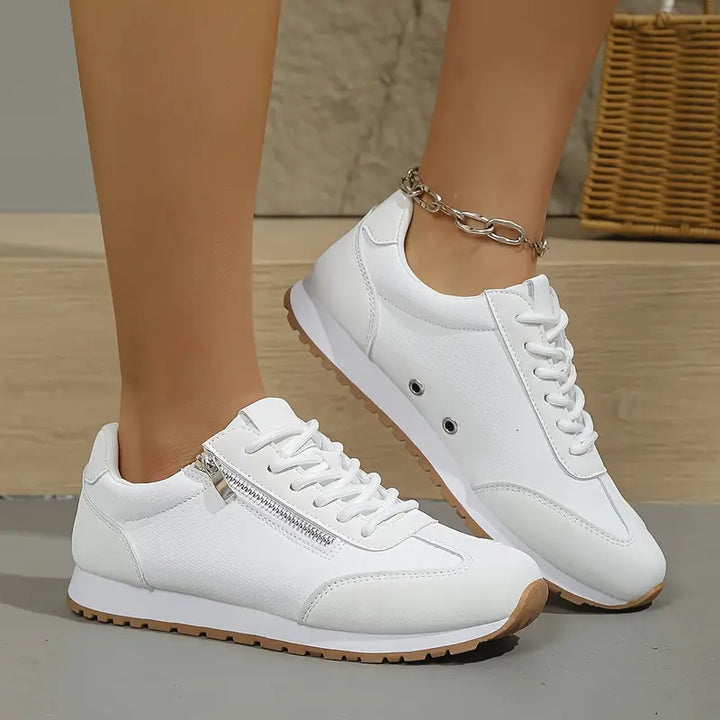 Ebba | Bekväma Sneakers med Diskret Upphöjd Sula