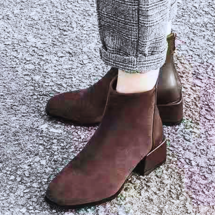 Dam Ankelboots med Blockklack för Vardag och Kväll