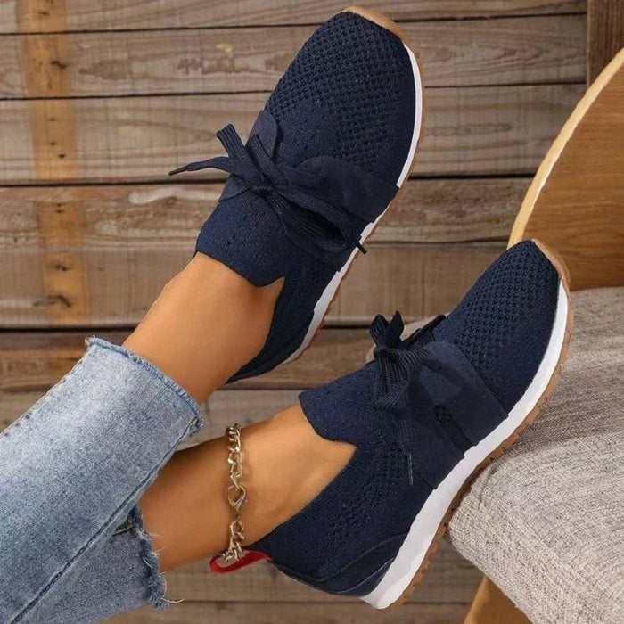 Ortopediska Sneakers med Rosett och Hälstöd
