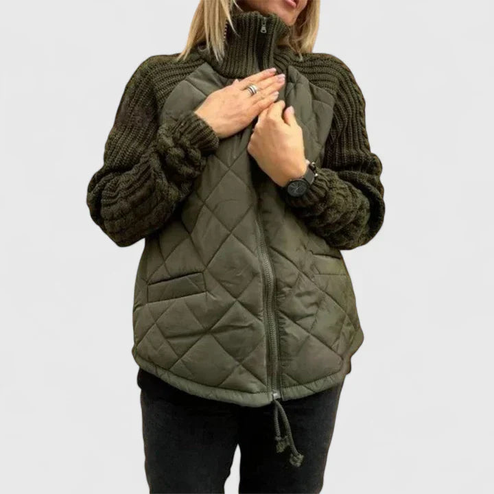 Nora | Lätt Quiltad Jacka med Justerbart Snöre